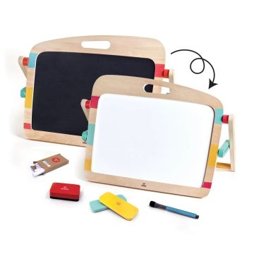 Oboustranný stojan s tabulí a magnetickou tabulí
