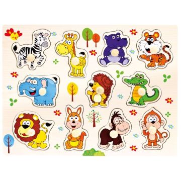 Vkládací puzzle safari