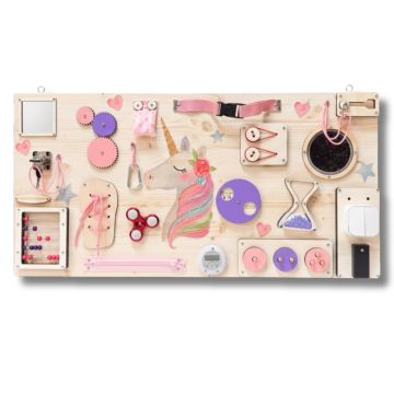 Activity board - 40x80 cm - Unicorn