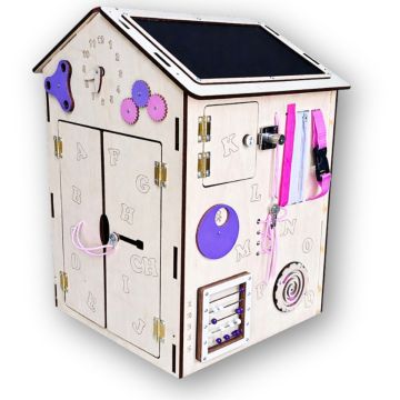 3D domeček Zvídavý - růžový