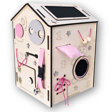 3D Domeček malý - růžový