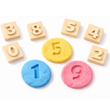 Dřevěná razítka - čísla