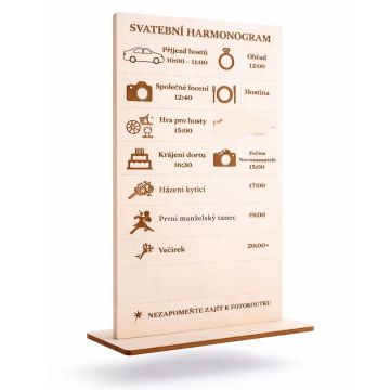Svatební harmonogram