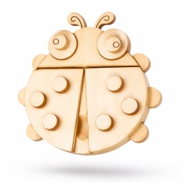 3D Dřevěná omalovánka - beruška