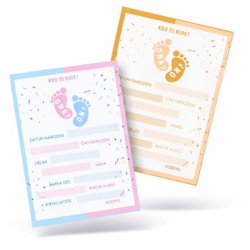 Tipovací karta - kluk nebo...