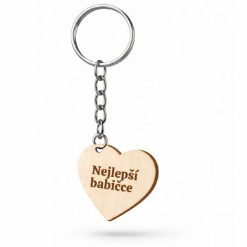 Klíčenka - srdíčko s věnováním