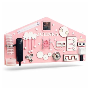 Activity board - dům na šířku - barevná deska