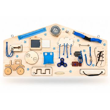 Activity board - dům na šířku - barevné hvězdičky