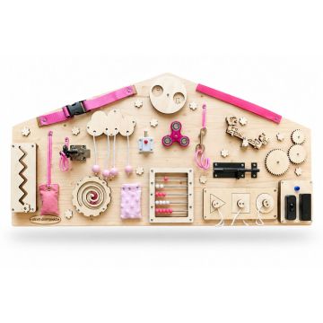 Activity board - dům na šířku - kytičky