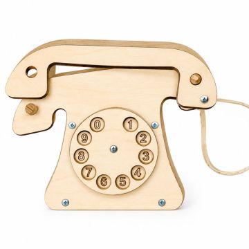 Dřevěný telefon
